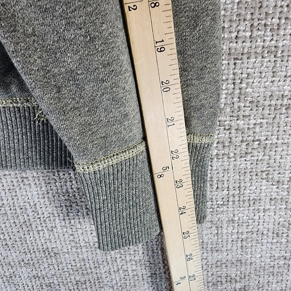 American Eagle Outfitters Hoodie Mens M Gray Full Zip Fleece Vintage‎ 1977